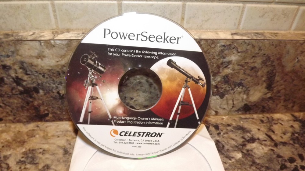Celestron Powerseeker owners Manual & instructional CD