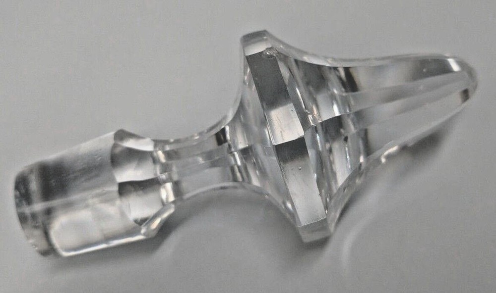 Crystal Decanter 13" Footed Vintage MCM