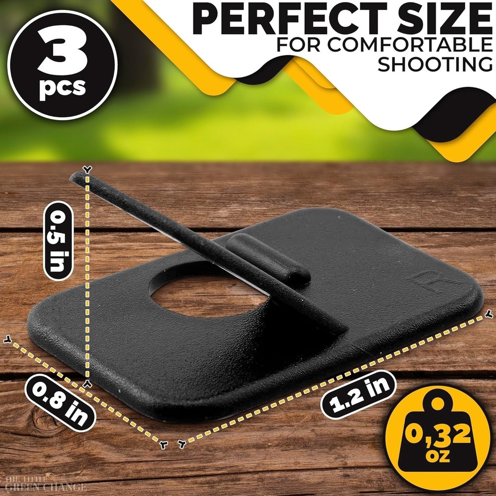 6-Piece Arrow Rest Set for Recurve & Compound Bows - Right/Left Hand Support