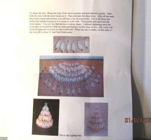 Craft kit for Beaded Christmas Tree