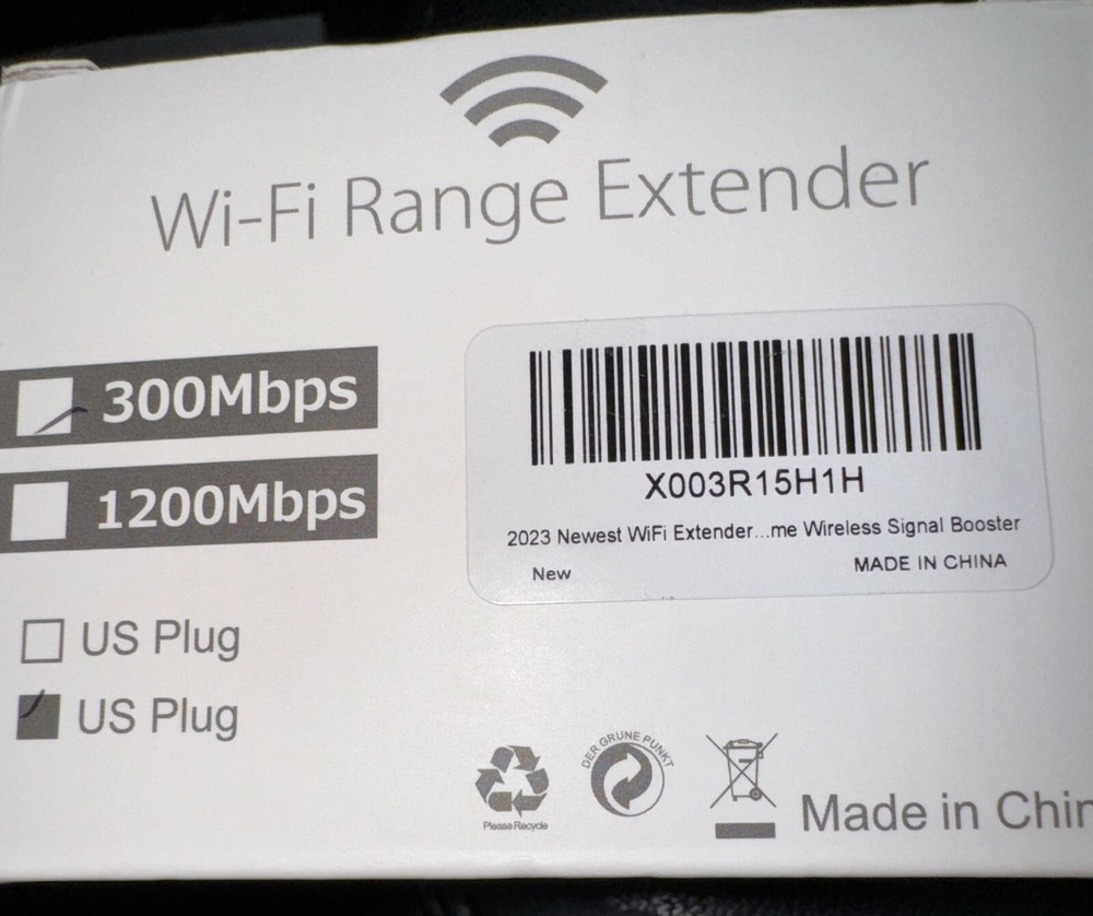 2023 Wifi Repeater Range Extender 300 Mbps New in Box