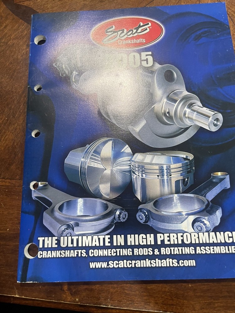 Scat Hight Performance Crankshaft Book/Catalog 2005
