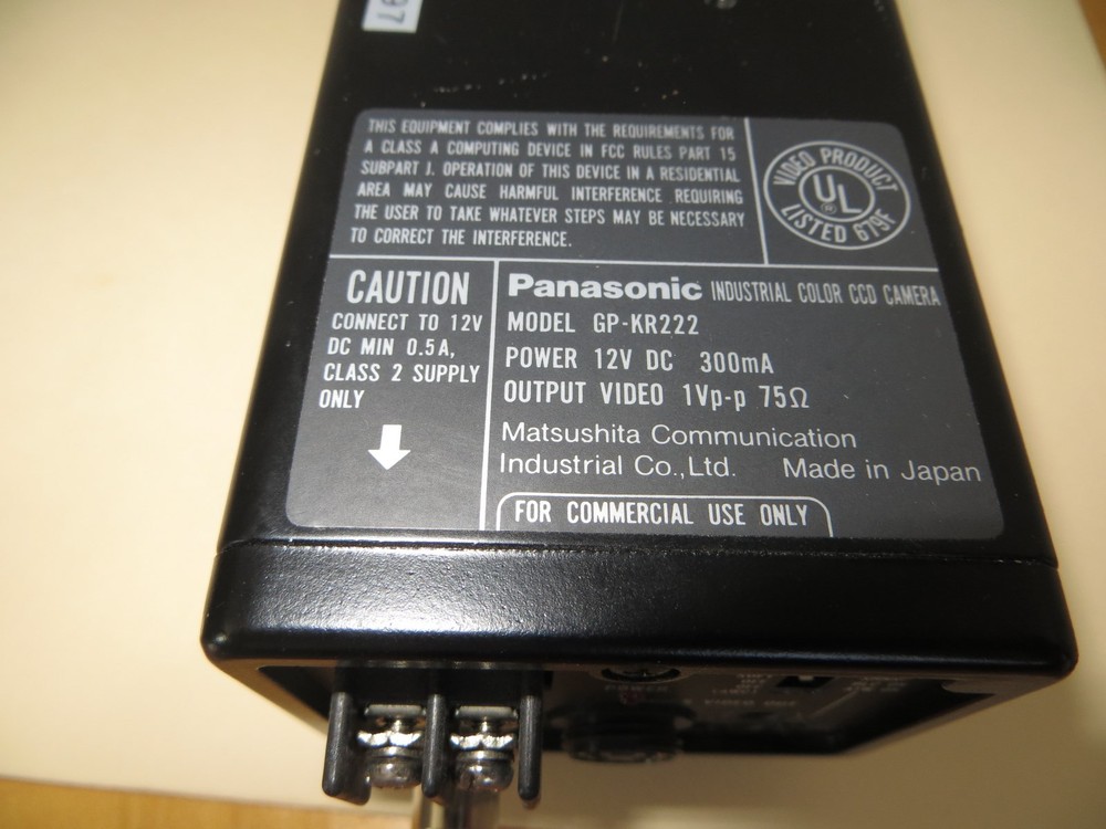 Panasonic Industrial Camera With Microscope Adaptor GP-KR222E