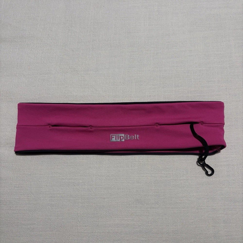 FlipBelt Zipper Running Belt | Pink | Medium