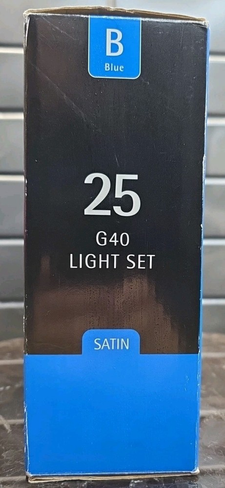 Target 25 G40 String Light Set Satin Blue 24ft