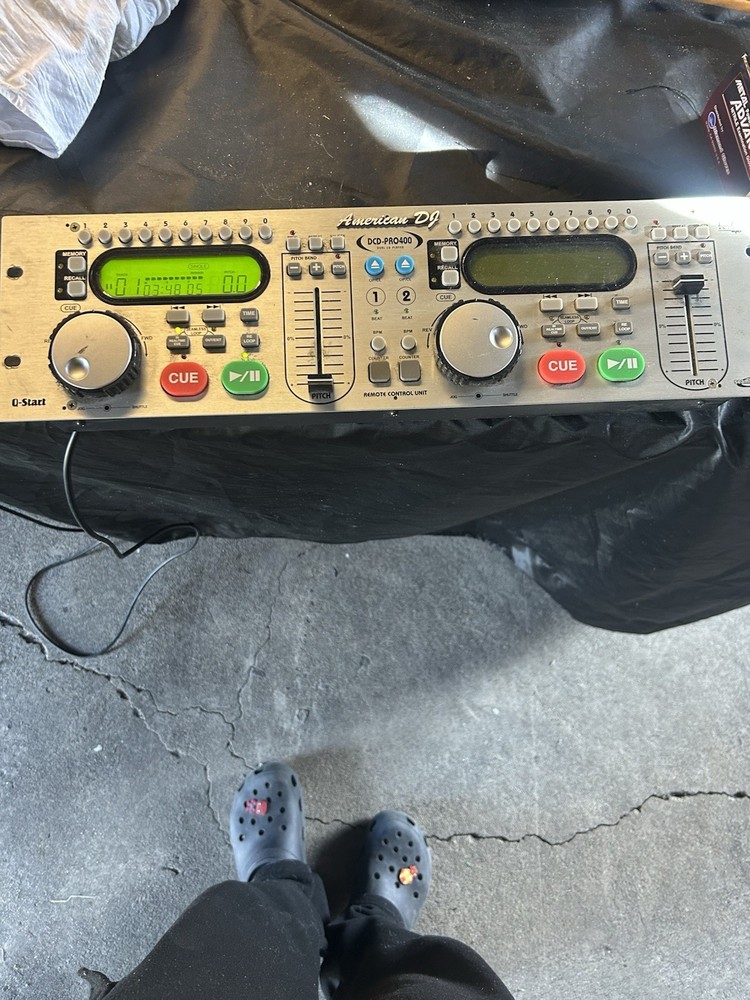 American DJ DCD-PRO400 dual CD player remote control unit Untested