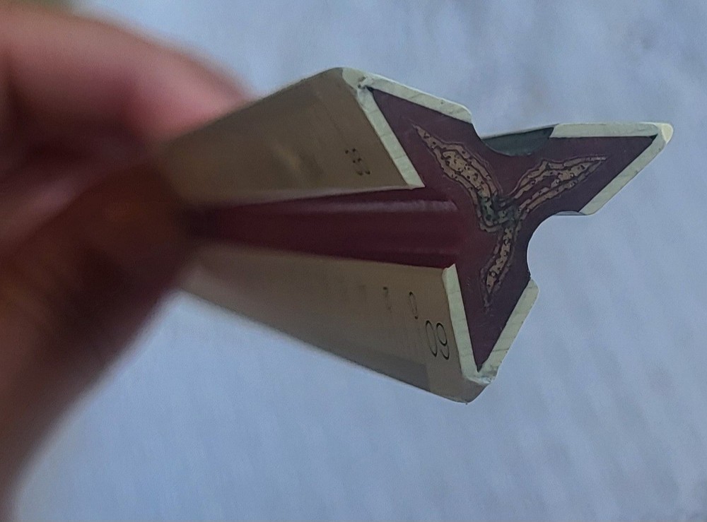 Vtg Pickett Architecture Scale 234-E Drafting Drawing Ruler 3 Sided Engineer