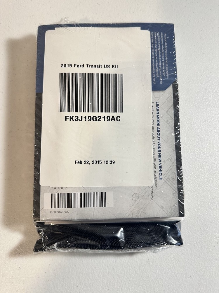 2015 Ford Transit Owner's Manual Set OEM
