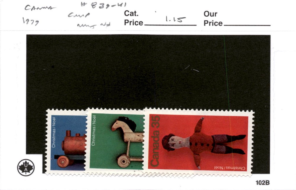 Canada, Postage Stamp, #839-841 Mint NH, 1979 (AE)