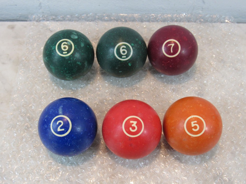 Vintage billiard balls