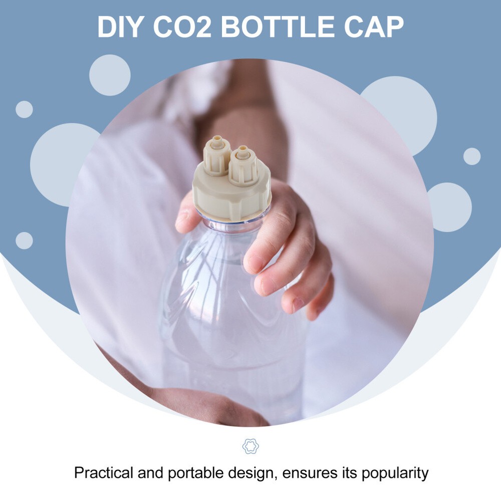6pcs CO2 Diffuser Caps Diy Co2 Bottle Caps Air Diffuser Generator Part