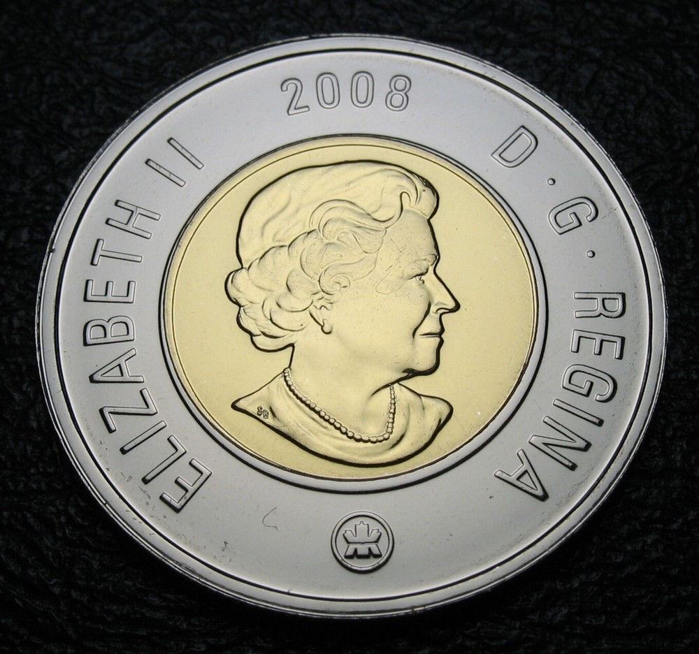 Canada 2008 $2 Polar Bear NBU (Proof-Like) Varieties "Enhanced Ice" ( Type-2 )