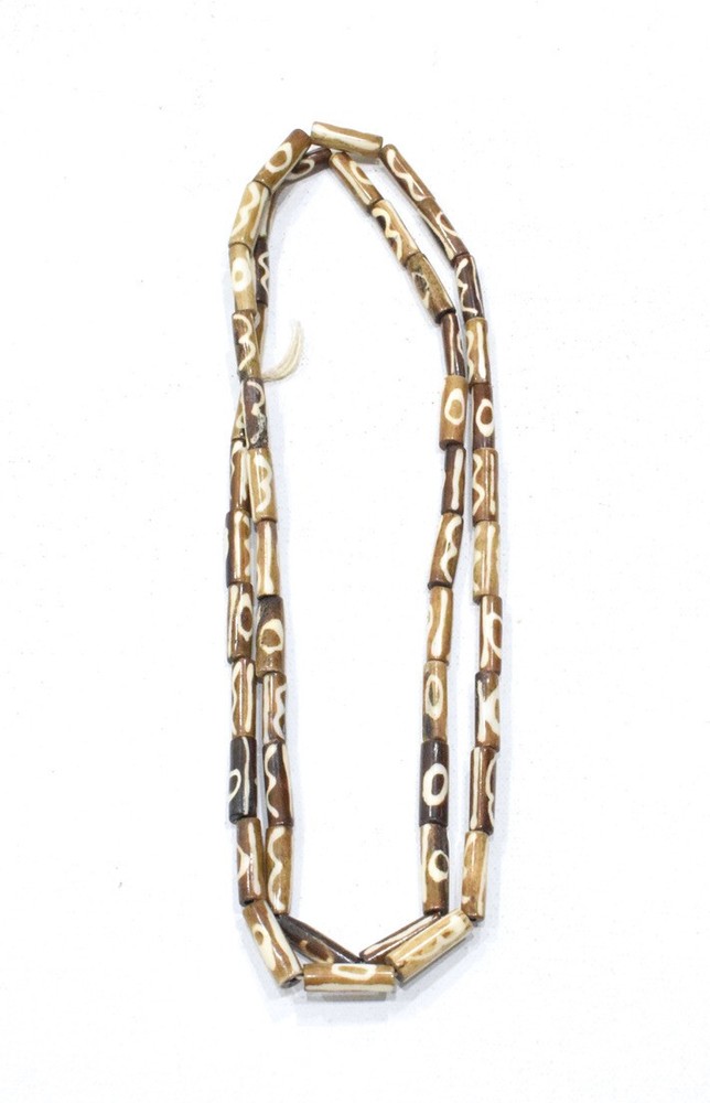 Beads African Batik Bone Tube Beads