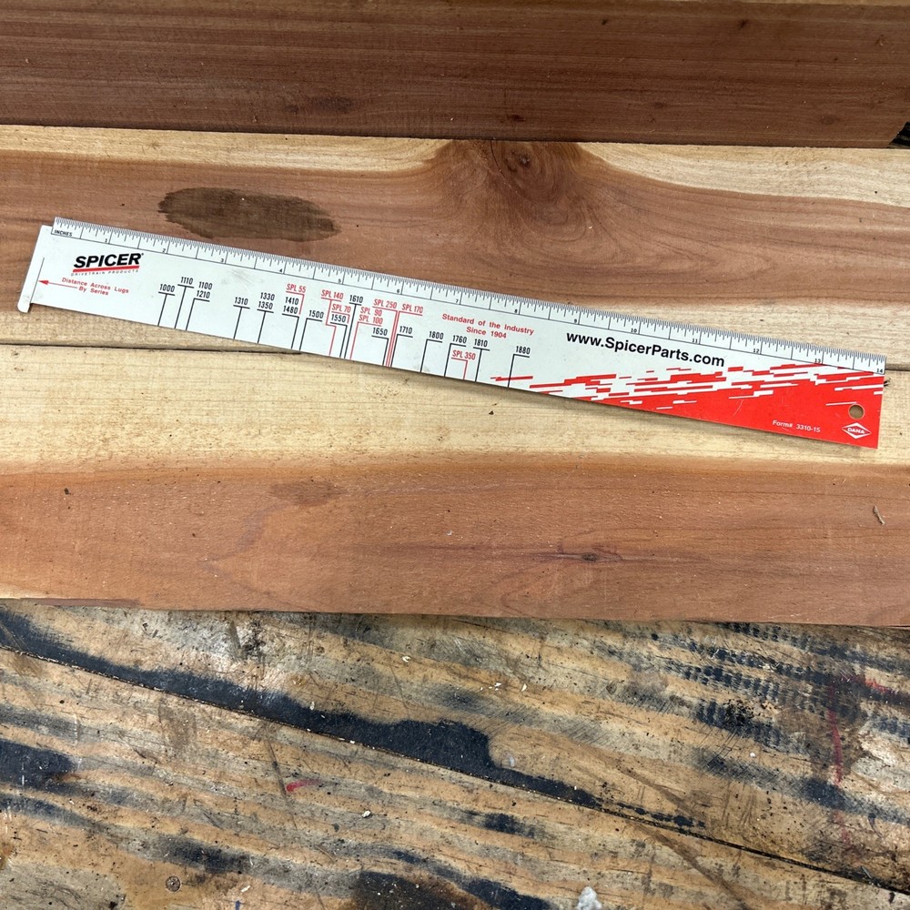 Spicer Form 3310-15 Yoke Ruler