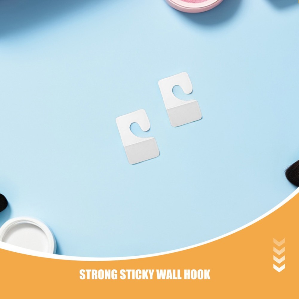 45 Pcs Display Hooks for Hanging Retail Adhesive Tabs Clear Self-adhesive