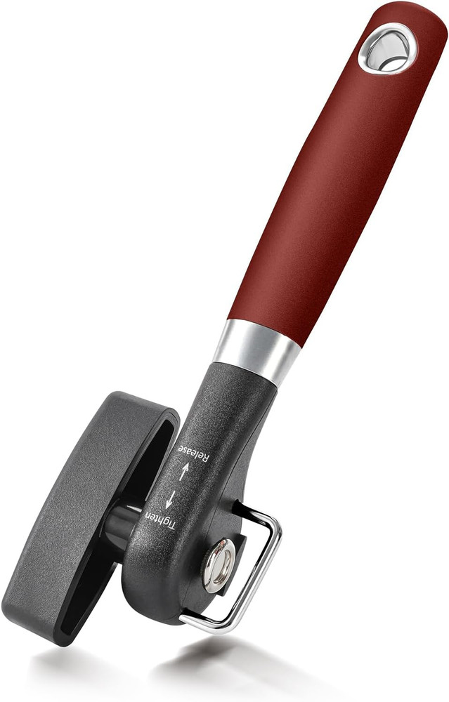 Can Opener, Manual Side Safe Cut Can Opener Smooth Edge with Durable Sharp Blade