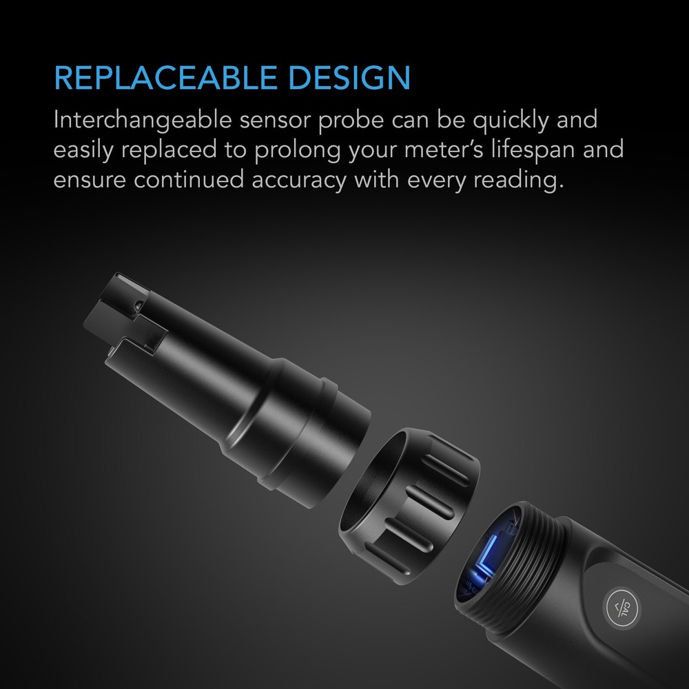 Hydroponic Meter PRO Kit, pH Pen with ±0.01 Accuracy & Interchangeable Probe