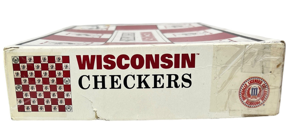 Wisconsin Checkers Game - Badgers - EUC - COMPLETE