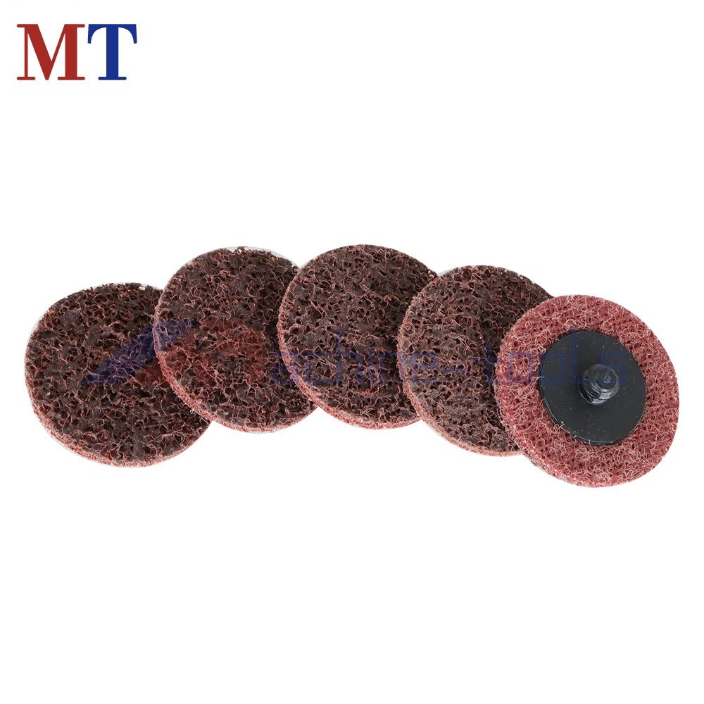 50 Pack Medium Surface Conditioning Discs 2" Roll Lock Die Grinder Sanding Pads