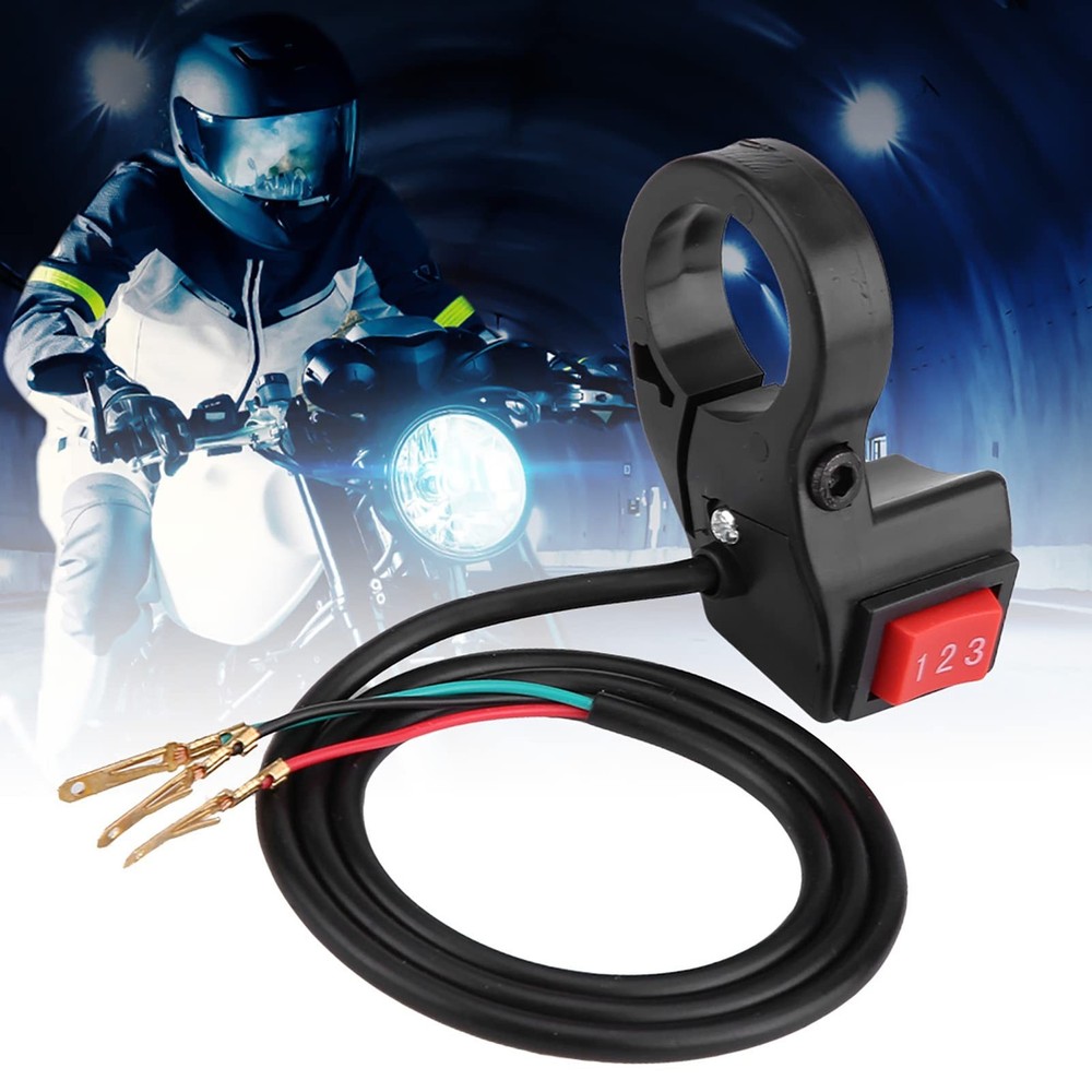 22mm 7/8in Handlebar Electric 3 Speed Module Switch Shift, Motorcycle Handleb...