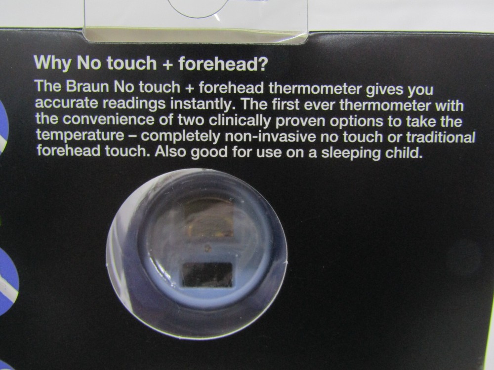 Braun No Touch Forehead Thermometer Color Coded Temp NTF3000CN - SEALED