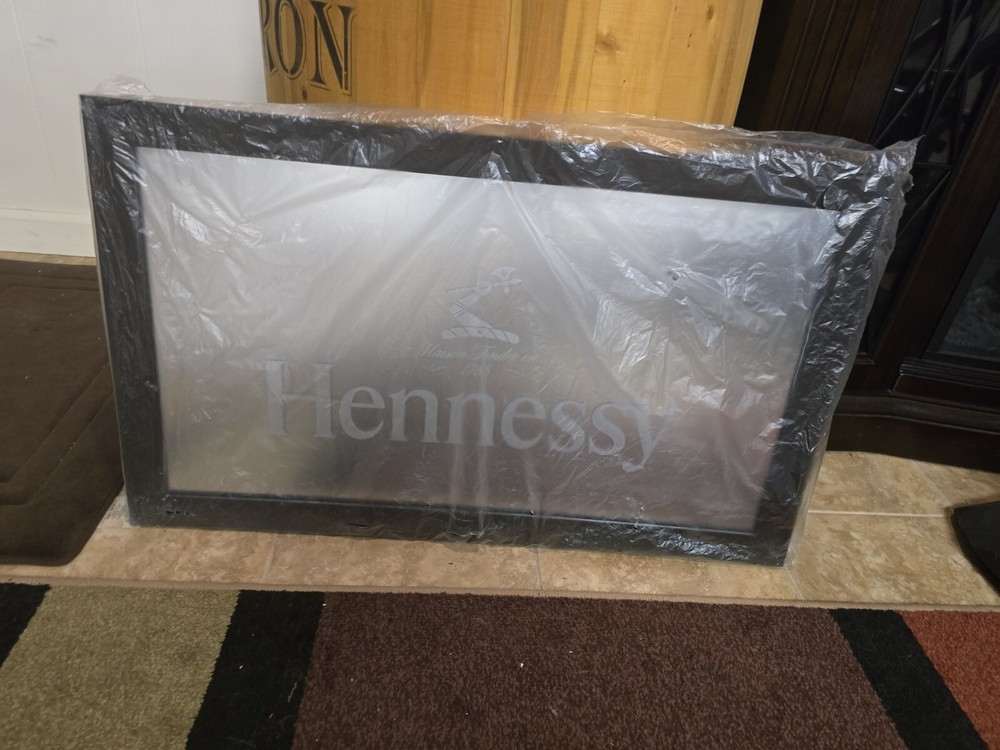 Hennessy Cognac Bar Mirror L.30 W.18 D.75