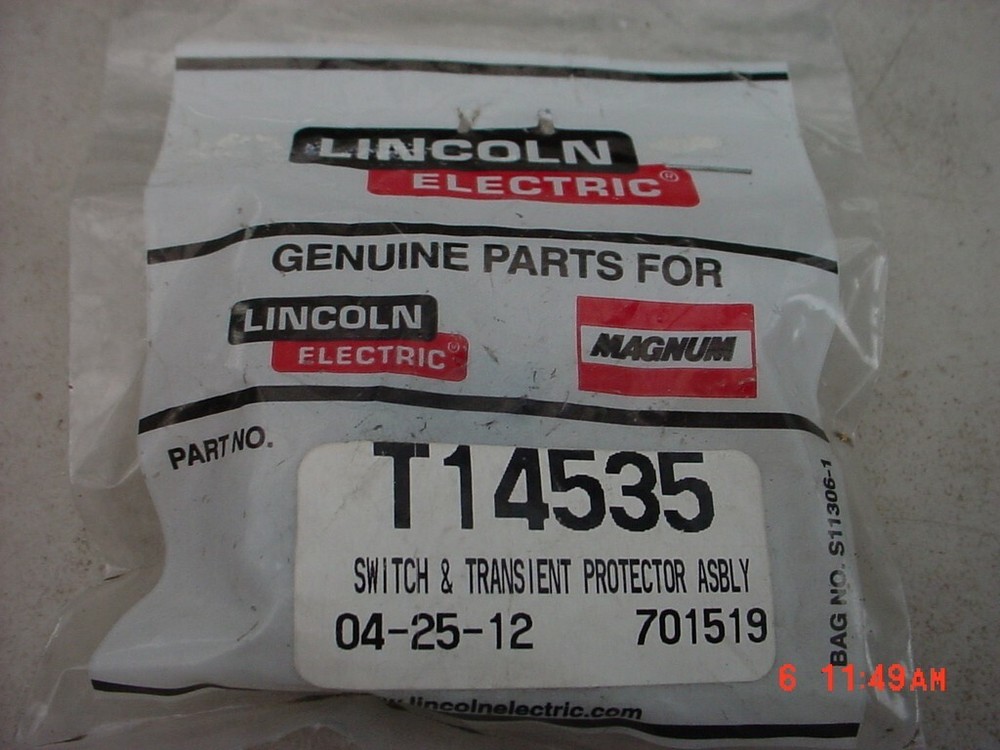 LINCOLN T14535 SWITCH & TRANSIENT PROTECTOR ASSEMBLY T14535
