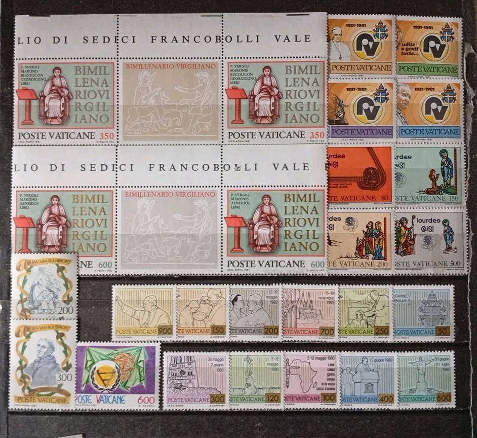 UX81 - VATICAN 1981 - Complete Vintage 26 MNH Values