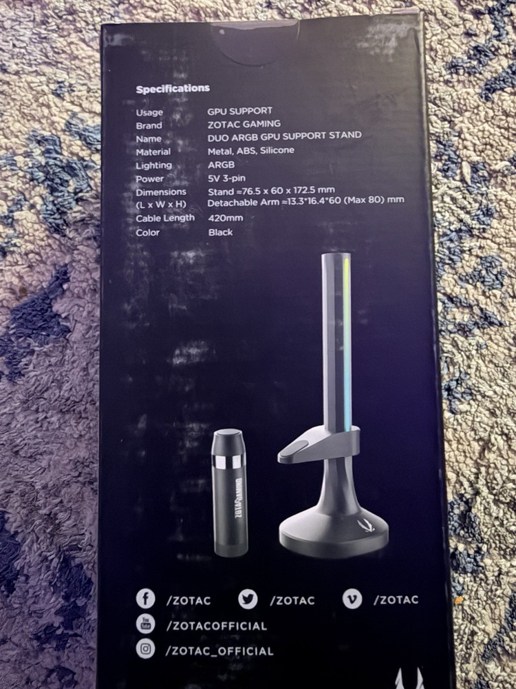 Zotac Duo ARGB GPU Support Stand