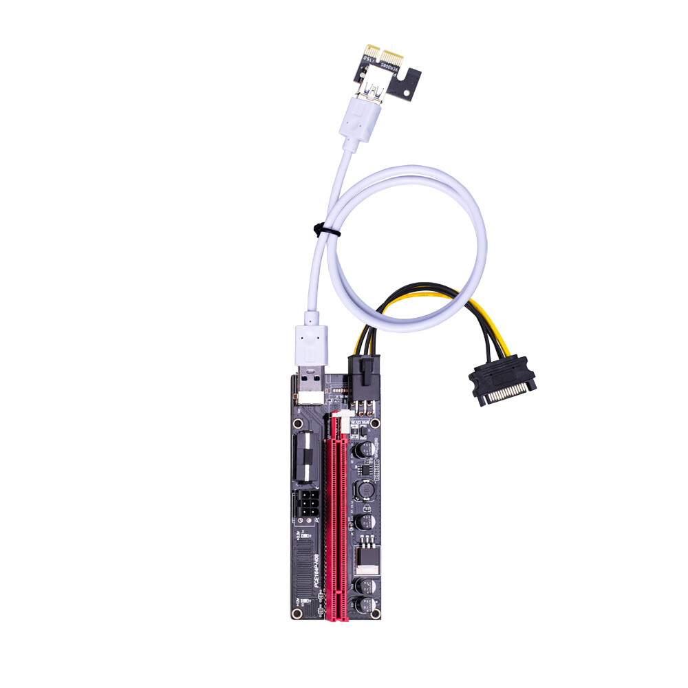 VER009S PCI-E Riser Card PCIe 1x to 16x GPU 3.0 Data Cable for Bitcoin Mining