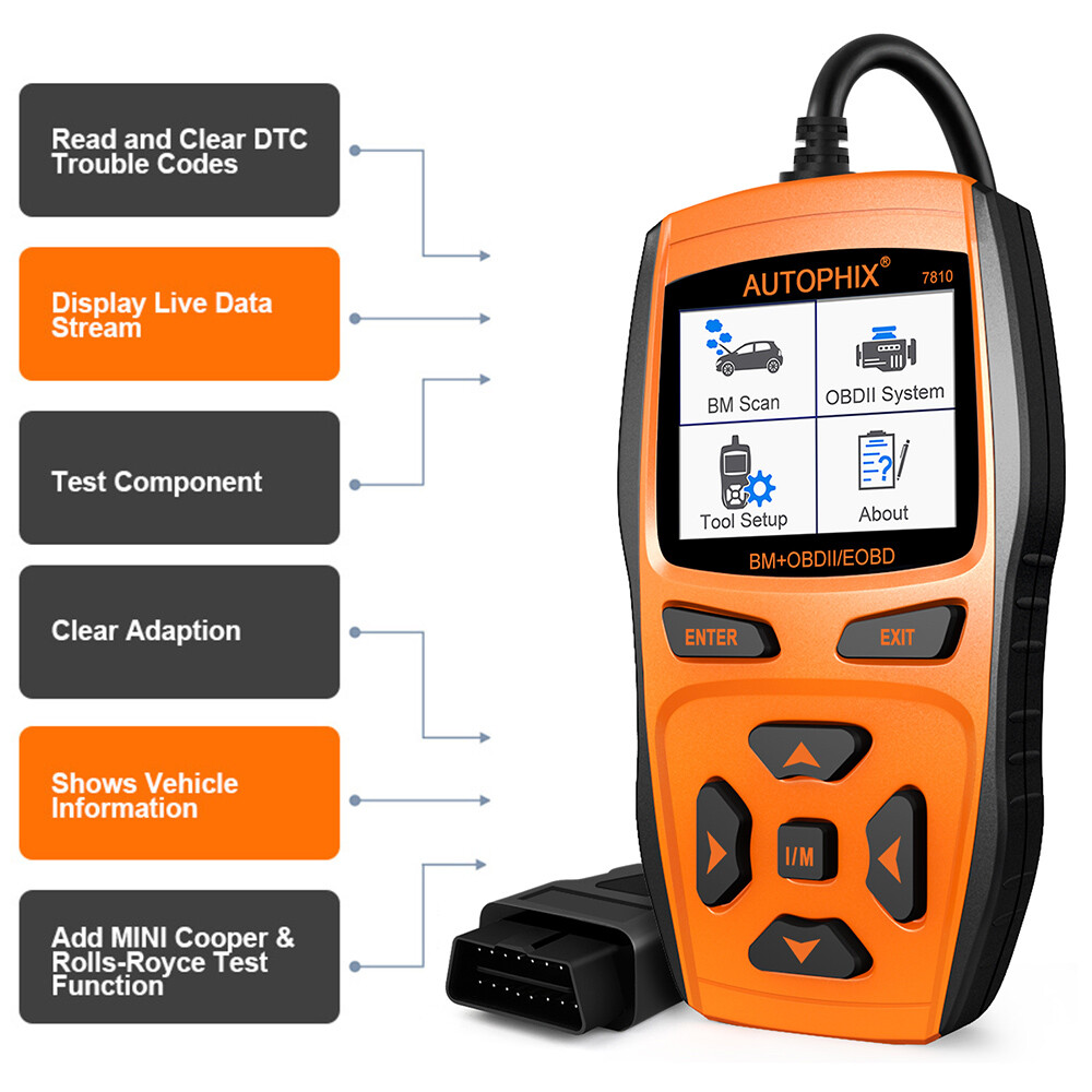 For BMW Full System OBD2 Scanner Car Code Reader Automotive Diagnostic Scan Tool