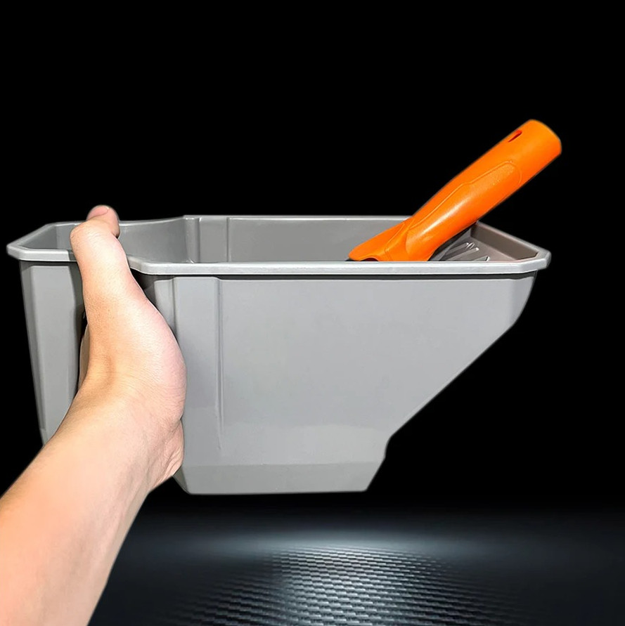 4 Inch Paint Cup with Roller Frame Handheld Paint Tray Brush Roller Holder