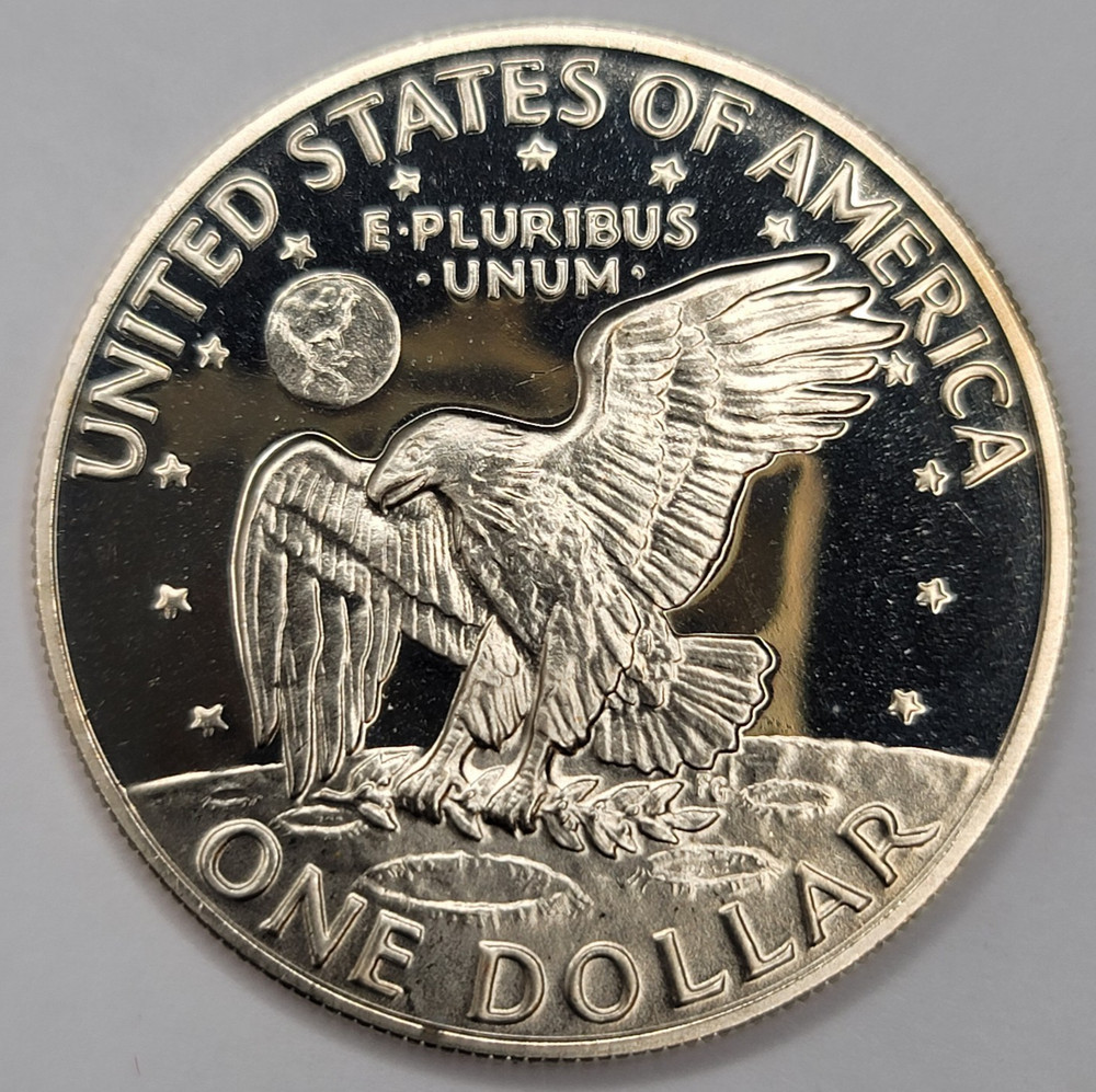 1973 S Proof DCAM Eisenhower Dollar - CN-Clad
