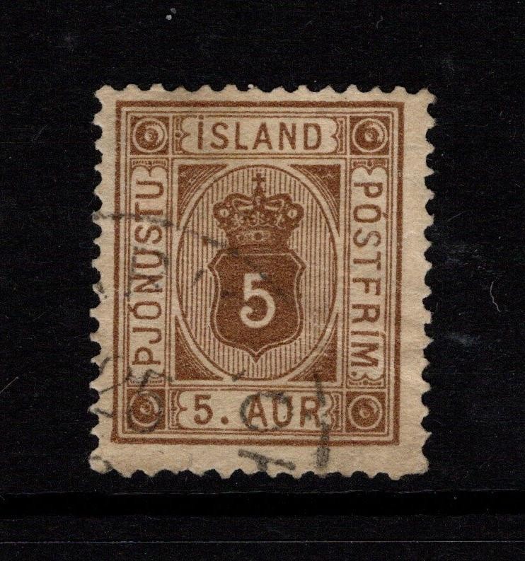 Iceland SC# O5 Used / Split Wmk - S48301