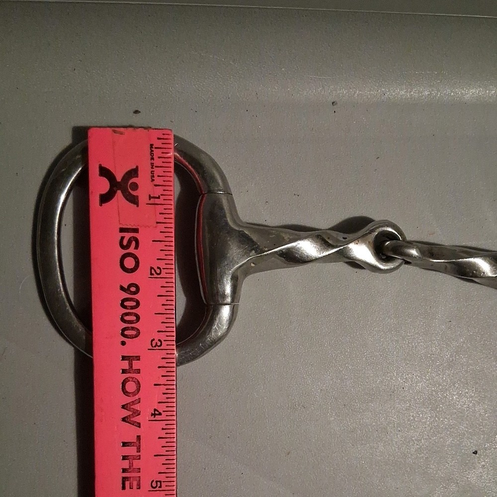 English, Eggbutt Twisted Snaffle Horse Bit, 5"