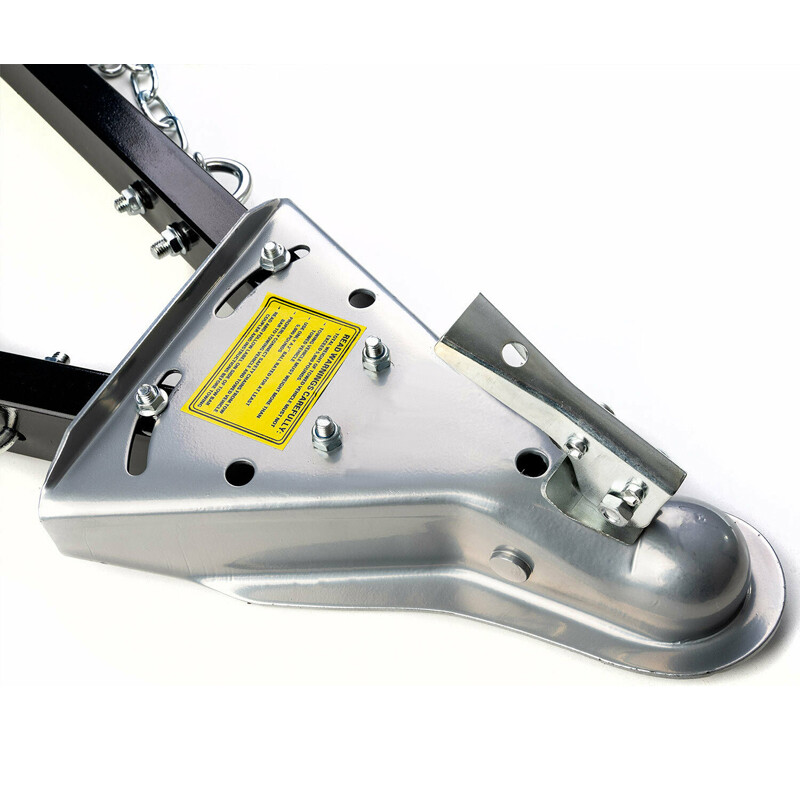 Adjustable Universal Tow Bar with 2x Safety Chains 5000 lbs Towing Capacity