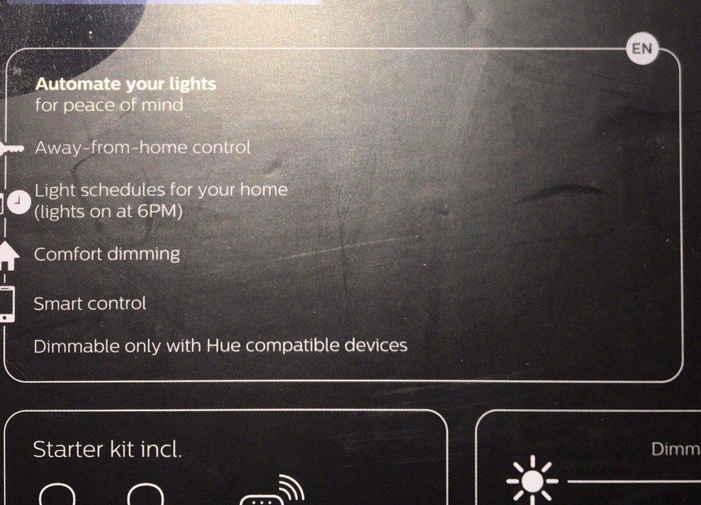 Philips Hue Kit 455287 A19 LED 2 Smart Bulbs and 1 Smart Hub Light Controller