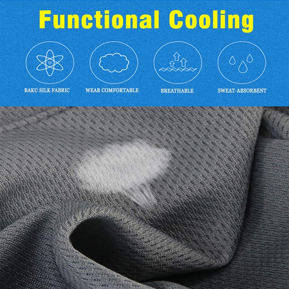 3 Pack Cooling Skull Cap Helmet Liner Sweat Medium, Black,royal Blue,grey