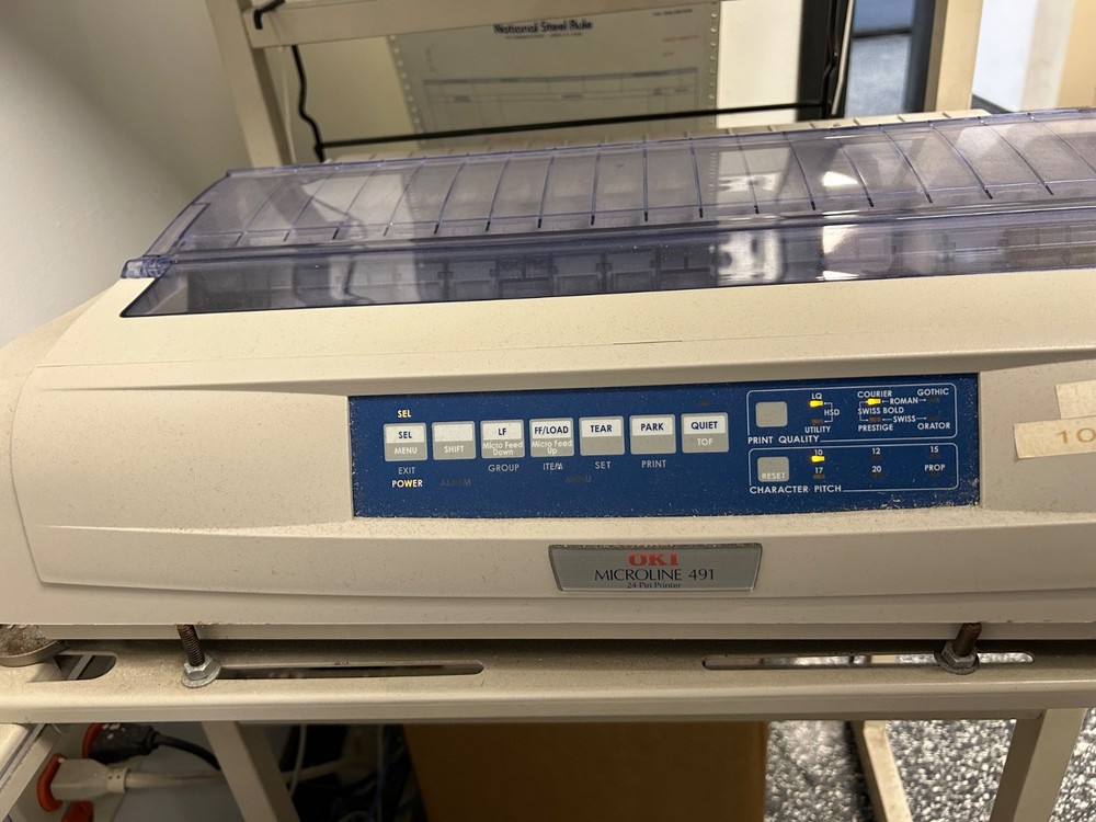Microline 491 24-Pin Dot Matrix Printer – Used, Working Condition