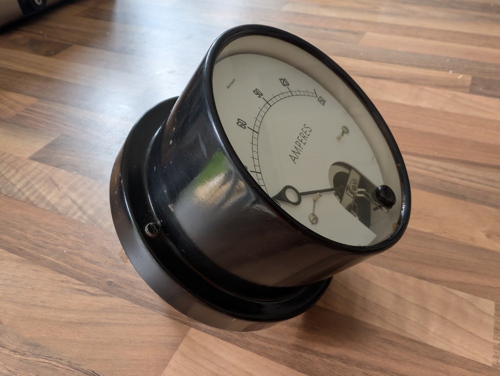 VINTAGE FERRANTI AMMETER VINTAGE 1950s