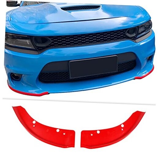 Front Bumper Lip Splitter Protector Front Shovel for 2015-2021 Dodge red