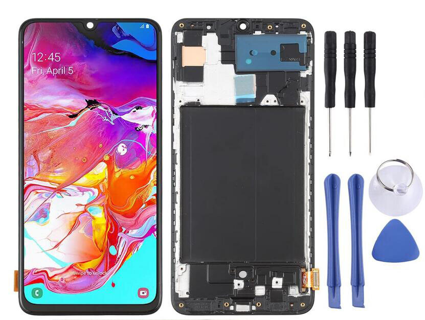 For Samsung Galaxy A70 A705 LCD Display Touch Screen Digitizer Frame Replacement