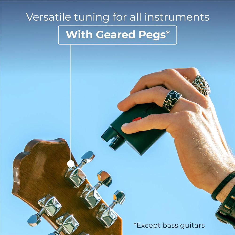 Smart Guitar Tuner & Metronome with String Winder - 150+ Tunings!