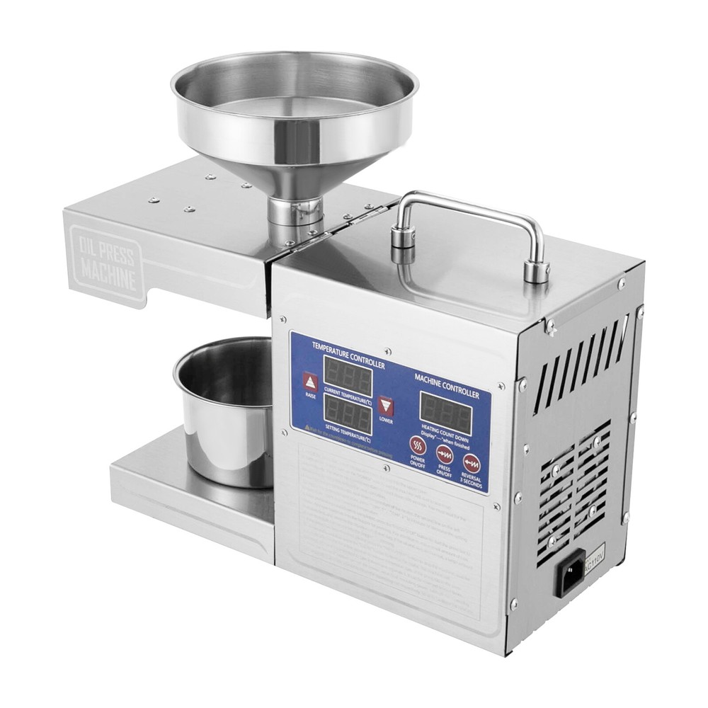 Automatic Oil Press Machine Cold&Hot Press 820W Adjustable Temperature Low Noise