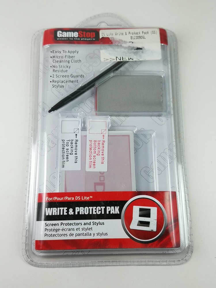 GameStop Write & Protect Pak Screen Protectors and Stylus