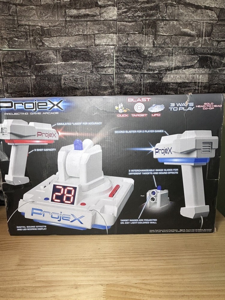 ProjeX Projecting Game Arcade Interactive Laser Animated Target - open box