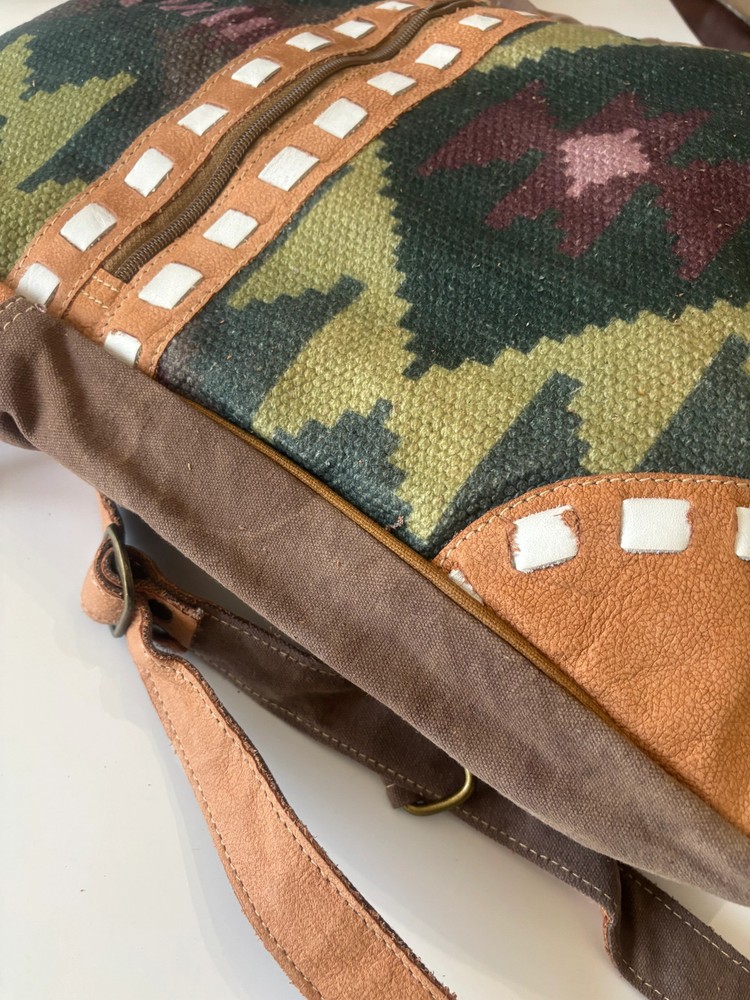 Backpack Upcycled Canvas Ladies Bag