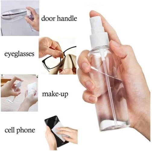 Empty Spray Bottles, 4oz (120ml) Clear Empty Fine Mist, 12 Pack
