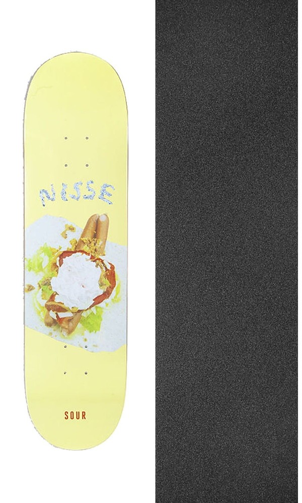 Sour Solution Skateboards Tunnbrodrulle 8.125" Skateboard Deck + griptape
