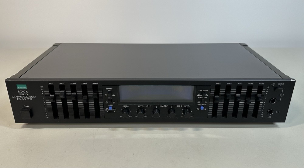 Sansui RG-7X Stereo Graphic Equalizer Consolette - Tested